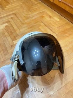 Vintage Soviet Air Force Flight Helmet ZSh-3M Cold War Era Pilot Helmet USSR