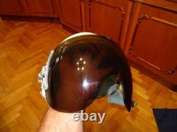 Vintage Soviet Air Force Flight Helmet ZSh-3M Cold War Era Pilot Helmet USSR