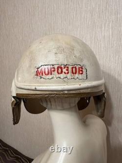 Vintage Soviet Air Force Flight Helmet ZSh-3M Pilot Helmet USSR