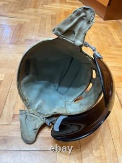Vintage Soviet Air Force Flight Helmet ZSh-3M Pilot Helmet USSR