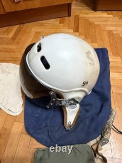 Vintage Soviet Air Force Flight Helmet ZSh-3M Pilot Helmet USSR
