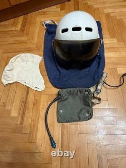 Vintage Soviet Air Force Flight Helmet ZSh-3M Pilot Helmet USSR