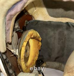 Vintage Soviet Air Force ZSh-5A Pilot Gagarin Flight Helmet MiG Aviation Gear