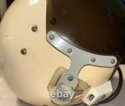 Vintage Soviet Air Force ZSh-5A Pilot Gagarin Flight Helmet MiG Aviation Gear