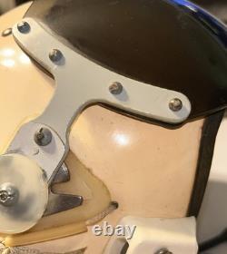 Vintage Soviet Air Force ZSh-5A Pilot Gagarin Flight Helmet MiG Aviation Gear