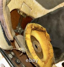 Vintage Soviet Air Force ZSh-5A Pilot Gagarin Flight Helmet MiG Aviation Gear