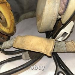 Vintage Soviet Air Force ZSh-5A Pilot Gagarin Flight Helmet MiG Aviation Gear