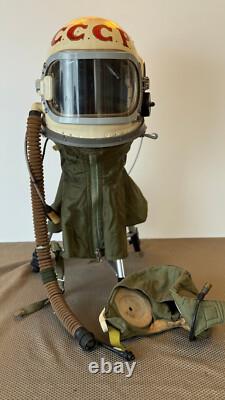 Vintage Soviet GSh-6A Cosmonaut / Pilot High-Altitude Pressure Helmet