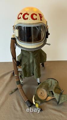 Vintage Soviet GSh-6A Cosmonaut / Pilot High-Altitude Pressure Helmet