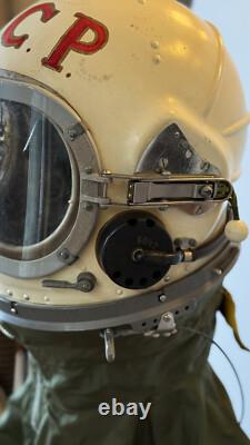 Vintage Soviet GSh-6A Cosmonaut / Pilot High-Altitude Pressure Helmet