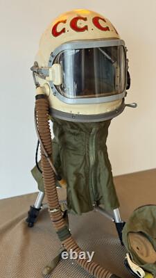 Vintage Soviet GSh-6A Cosmonaut / Pilot High-Altitude Pressure Helmet