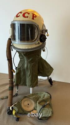 Vintage Soviet GSh-6A Cosmonaut / Pilot High-Altitude Pressure Helmet