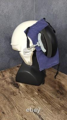 Vintage Soviet ZSh-3 Pilot Flight Helmet Aviation Air Force USSR Flying Helmet