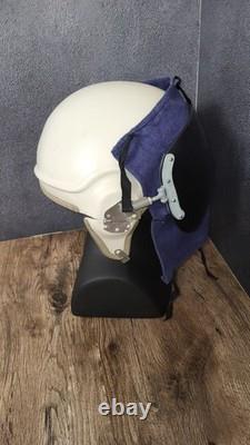 Vintage Soviet ZSh-3 Pilot Flight Helmet Aviation Air Force USSR Flying Helmet
