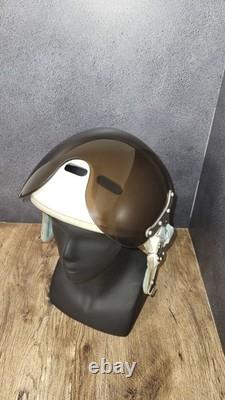 Vintage Soviet ZSh-3 Pilot Flight Helmet Aviation Air Force USSR Flying Helmet