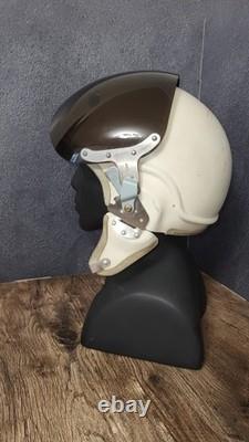 Vintage Soviet ZSh-3 Pilot Flight Helmet Aviation Air Force USSR Flying Helmet