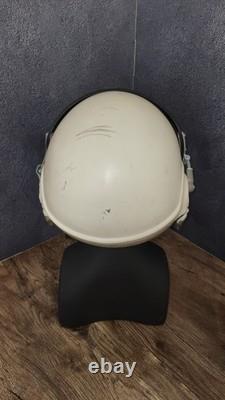 Vintage Soviet ZSh-3 Pilot Flight Helmet Aviation Air Force USSR Flying Helmet