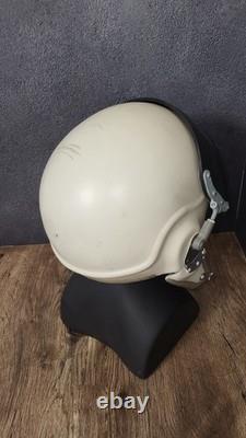 Vintage Soviet ZSh-3 Pilot Flight Helmet Aviation Air Force USSR Flying Helmet