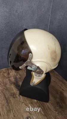 Vintage Soviet ZSh-3 Pilot Flight Helmet Aviation Air Force USSR Flying Helmet