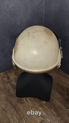 Vintage Soviet ZSh-3 Pilot Flight Helmet Aviation Air Force USSR Flying Helmet