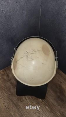 Vintage Soviet ZSh-3 Pilot Flight Helmet Aviation Air Force USSR Flying Helmet