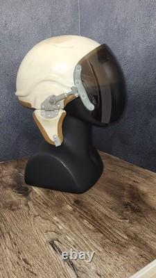 Vintage Soviet ZSh-3 Pilot Flight Helmet Aviation Air Force USSR Flying Helmet