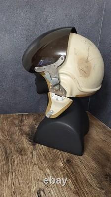 Vintage Soviet ZSh-3 Pilot Flight Helmet Aviation Air Force USSR Flying Helmet