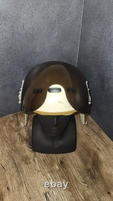 Vintage Soviet ZSh-3 Pilot Flight Helmet Aviation Air Force USSR Flying Helmet