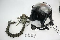 Vintage USA Gentex HGU-84 Flight Pilot Helmet & MBU5/P Oxygen Mask withComms, Mic