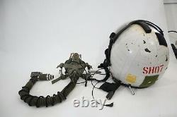 Vintage USA Gentex HGU-84 Flight Pilot Helmet & MBU5/P Oxygen Mask withComms, Mic
