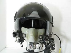 Vintage USAF HGU 55/W Gentex Flight Pilot Helmet & MUB-12 Oxygen Mask withComms MD