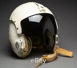 Vintage USAF Pilot Flight Helmet MIL-H-26671B Large with MBU-5/P Oxygen Mask