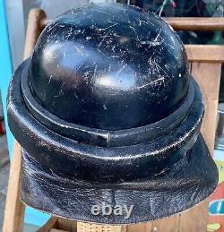 Vintage WWI Italian Leather Pilot Flight Helmet