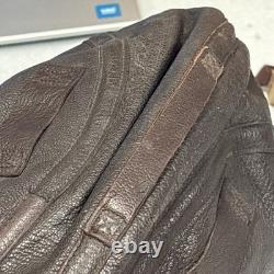 Vintage WWII Leather Aviator Flight Cap Pilot Helmet Goggles Slote & Klein