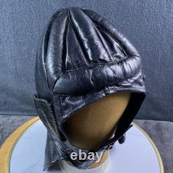 Vintage WWII US Navy Pilot Leather Flight Helmet NAF 1092 Aviator CAP SO Stamped