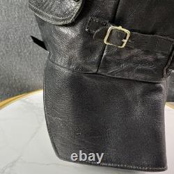 Vintage WWII US Navy Pilot Leather Flight Helmet NAF 1092 Aviator CAP SO Stamped