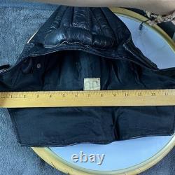 Vintage WWII US Navy Pilot Leather Flight Helmet NAF 1092 Aviator CAP SO Stamped