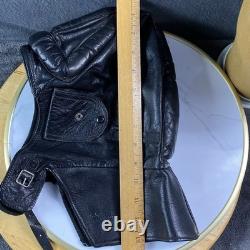 Vintage WWII US Navy Pilot Leather Flight Helmet NAF 1092 Aviator CAP SO Stamped