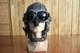 Vintage Winter Leather Flight Helmet, Lined with Wool, MiG Pilot Goggles