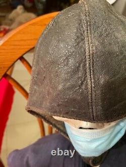 Vintage Ww2 U. S. Pilot's Leather Flight Helmet