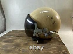 Vintage ZSh-5 Pilot Helmet Mask With Airforce Airplane USSR Flight