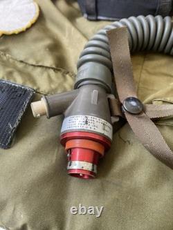 Vtg 1982 US HGU-26P. Air Force helmet, MBU-12/P Mask VAW-126 Logbook E-2C Group