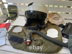Vtg 1982 US HGU-26P. Air Force helmet, MBU-12/P Mask VAW-126 Logbook E-2C Group