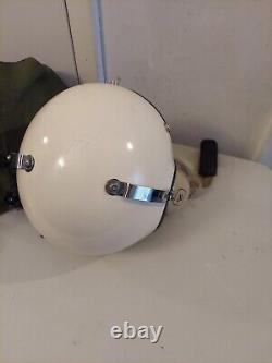 Vtg David Clark Company Inc Flight Deck Pilot Aviation Helmet And Headset J11-30