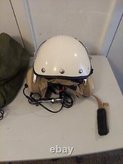 Vtg David Clark Company Inc Flight Deck Pilot Aviation Helmet And Headset J11-30