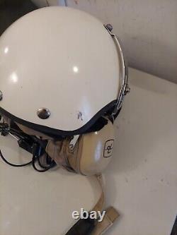 Vtg David Clark Company Inc Flight Deck Pilot Aviation Helmet And Headset J11-30