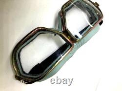 Vtg Pilot Flight Helmet ShL 1970-80s with Goggles & Laryngophone Cold War Era
