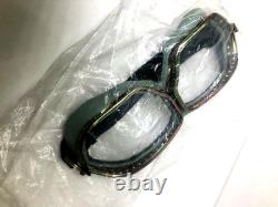 Vtg Pilot Flight Helmet ShL 1970-80s with Goggles & Laryngophone Cold War Era