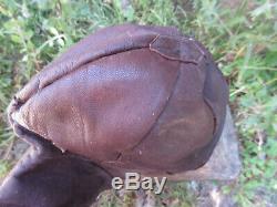 Vtg Rare Ww2 Wwii German Luftwaffe Aviator Pilot Leather Flight Helmet Hat Cap