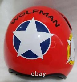 WOLFMAN and HOLLYWOOD-TOP GUN MAVERICK NAVAL AVIATOR FIGHTER PILOT HELMET REPRO